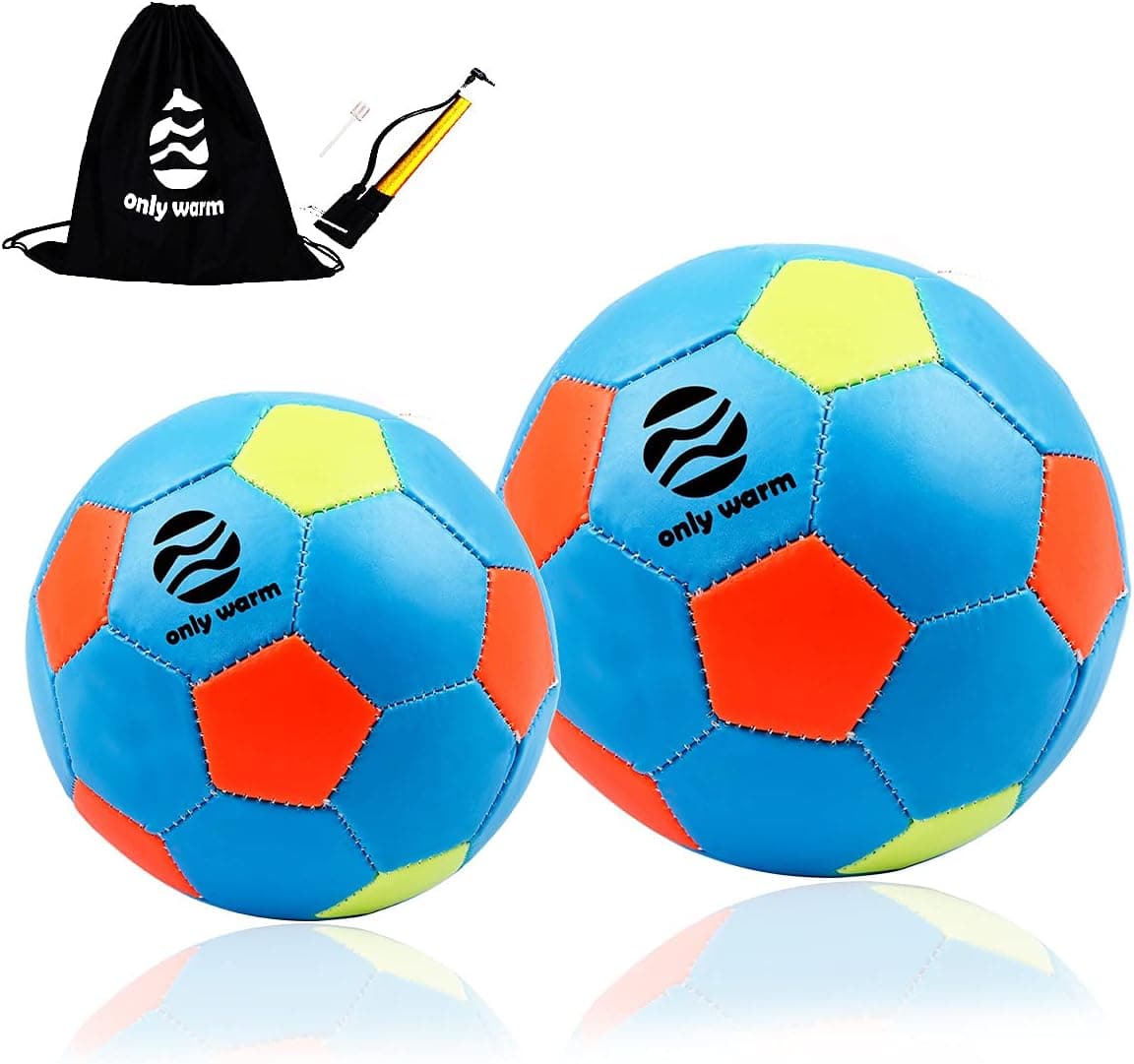 only warm Soccer Balls Size 2 Size 3 Toddler Soccer Ball Youth Baby Kids with Needle Pump Bag Gift