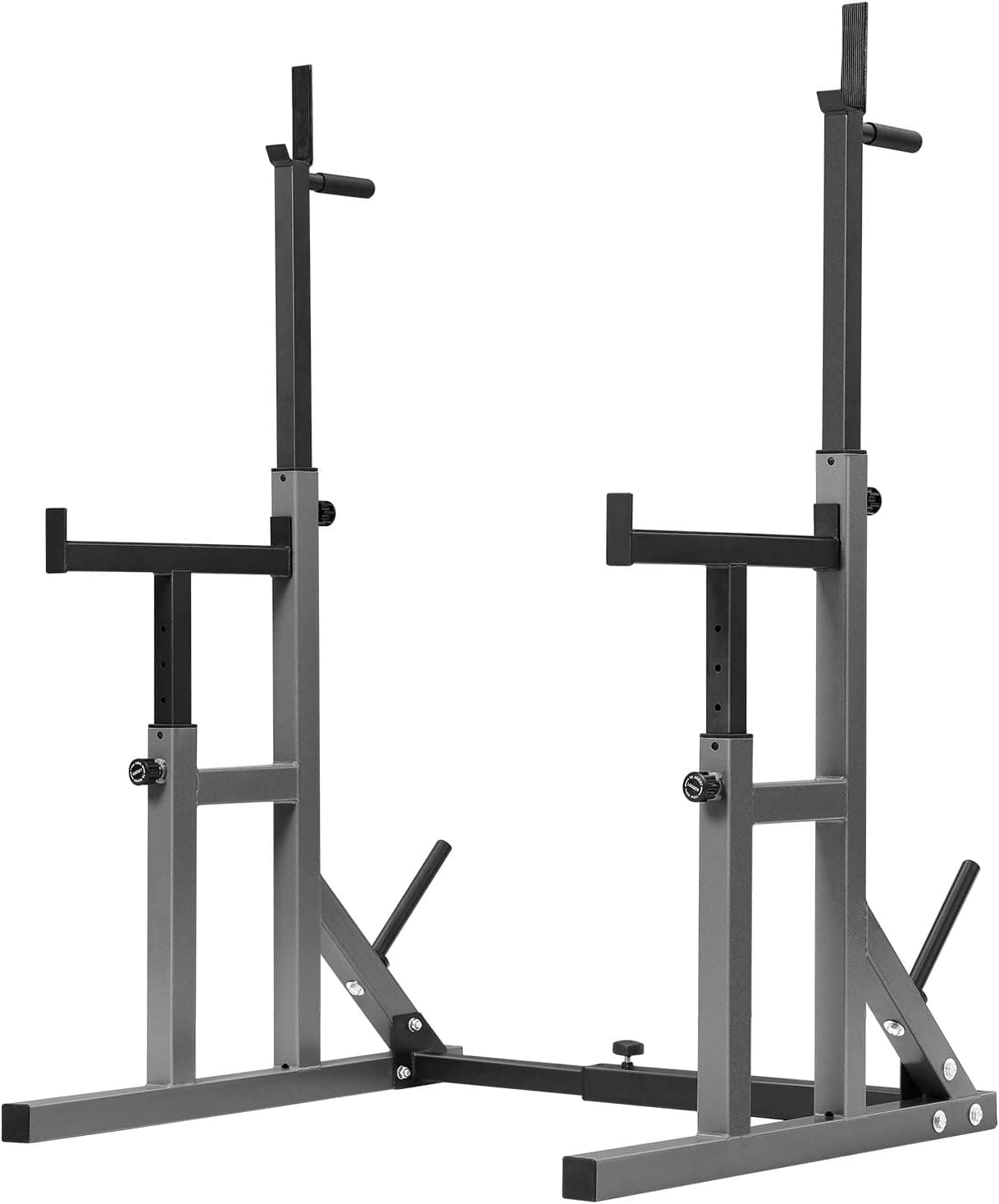 KICODE Squat Rack, Muti-Function Barbell Rack, Portable Squat Rack, Weight Rack for Bench Pres, Adjustable Weight Rack Fitness Barbell Bench Home Gym