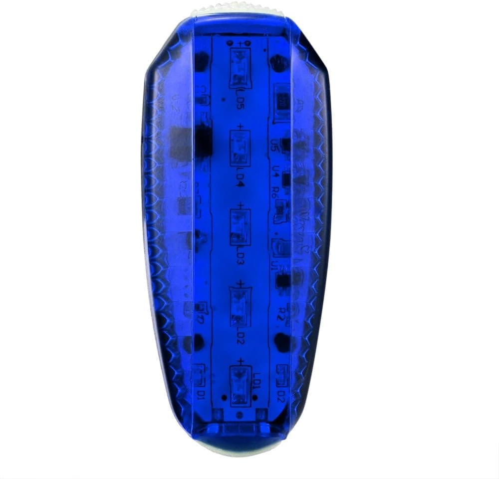 AIKATE LED Safety Light USB Rechargeable with Bike Strap, Armband & Belt Clip, Nighttime Visibility Reflective Gear for Running, Cycling, Walkers, Joggers, Kids, Dogs, Relays (Rechargeable-Blue)