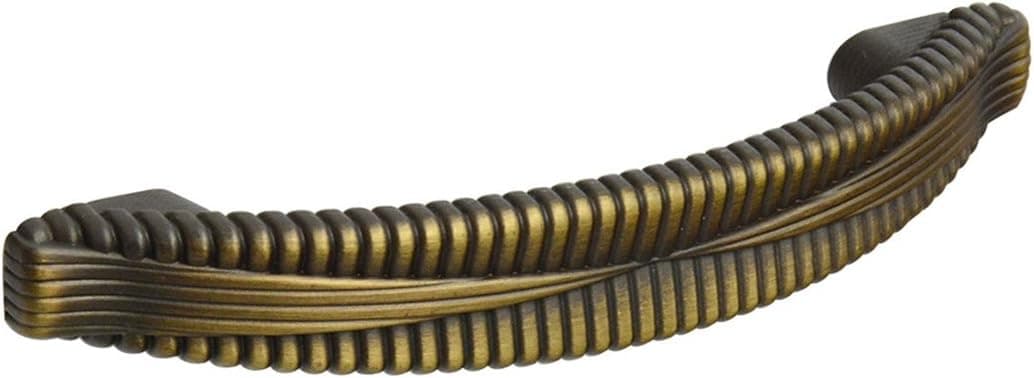 KnobDeals #9999-3" (76mm) Cabinet Pull, Aged Brass - 10 Pack