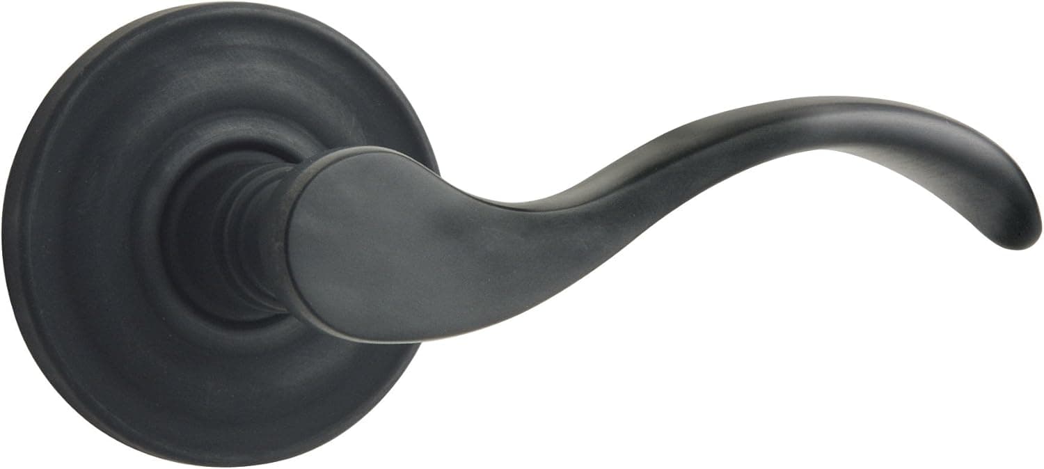 Baldwin 5455.102.Pass Wave Lever Passage Set, Oil Rubbed Bronze