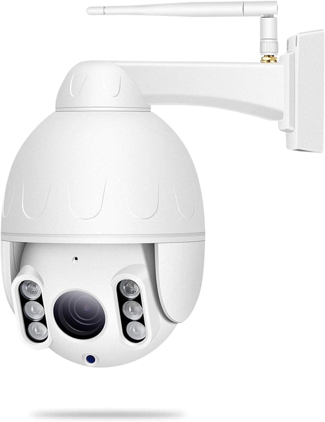 BESDERSEC Pan Tilt Outdoor Security Camera, 1080P Home WiFi IP Camera, Pan Tilt Dome Surveillance Cam, Two Way Audio Motion Detection Clear Night Vision Waterproof CCTV Camera (5X Optical PTZ)