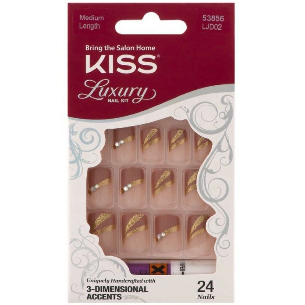 Kiss Products, Inc. Kiss Luxury 24 Piece Nail Kit, Pearl