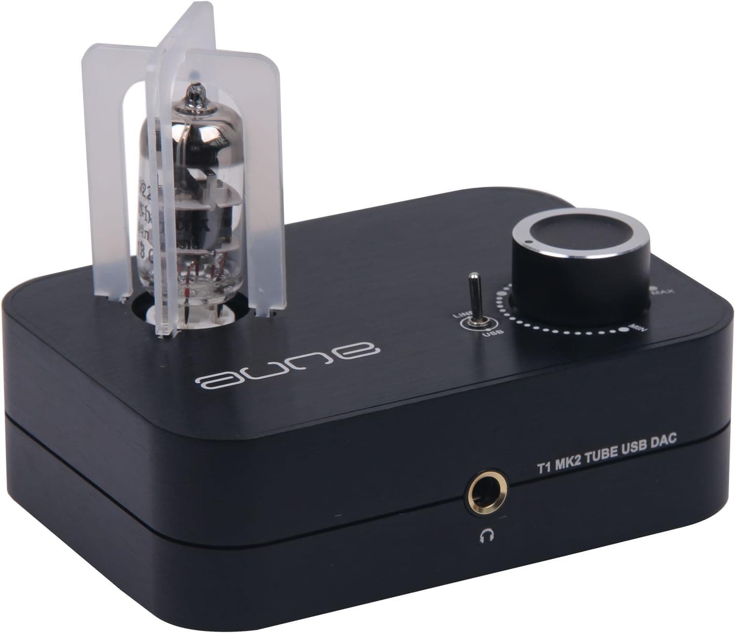Aune T1 MK2 (Second Generation) 6922 24bit/96kHz Tube Amplifier Mini Hi-fi USB DAC Decoder Black
