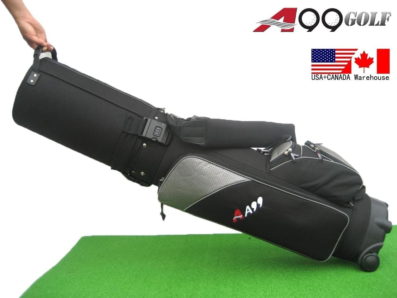 Golf Travel mate CarryOn Golf cart Bag hard case With TSA Lock 9" top