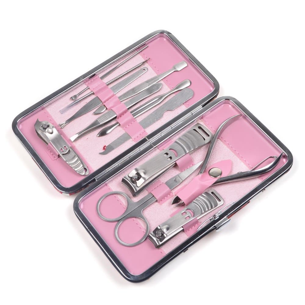 KLOUD City 12 Pcs Multiple Nail Nursing Tools Personal Manicure and Pedicure Set /Grooming Kit for Home and Travel(Style 2)