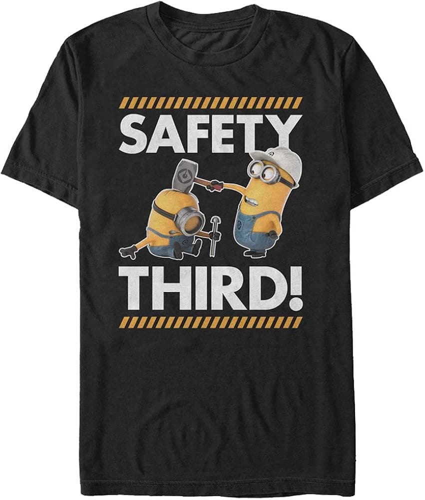 Men's Despicable Me Minions Safety Third T-Shirt
