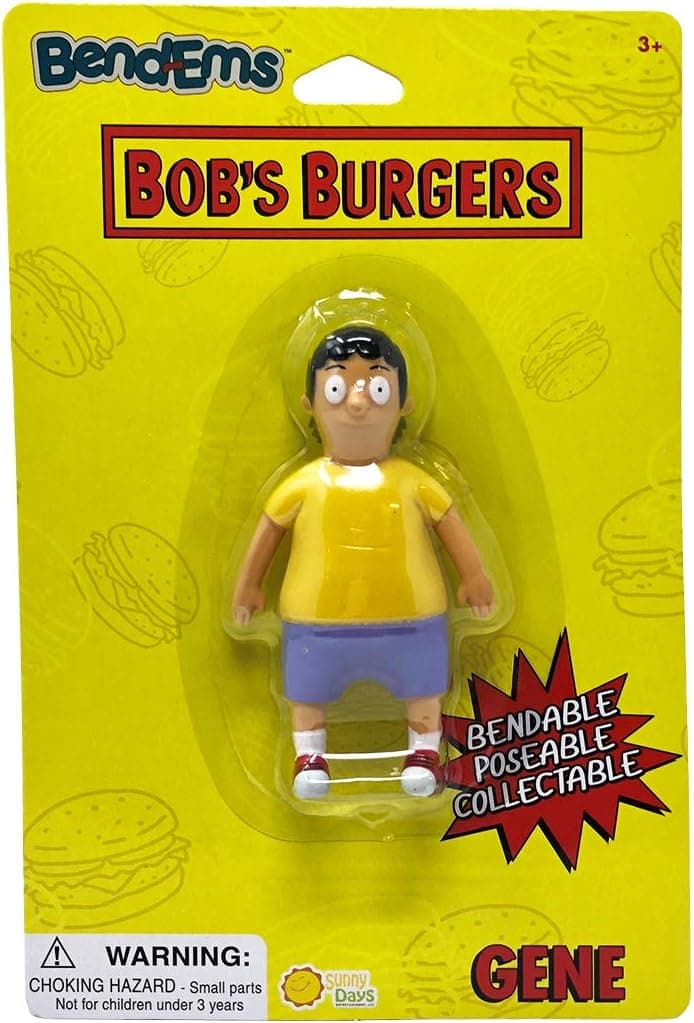Sunny Days Entertainment BendEms Collectible Posable Action Figure - Bob's Burgers Gene
