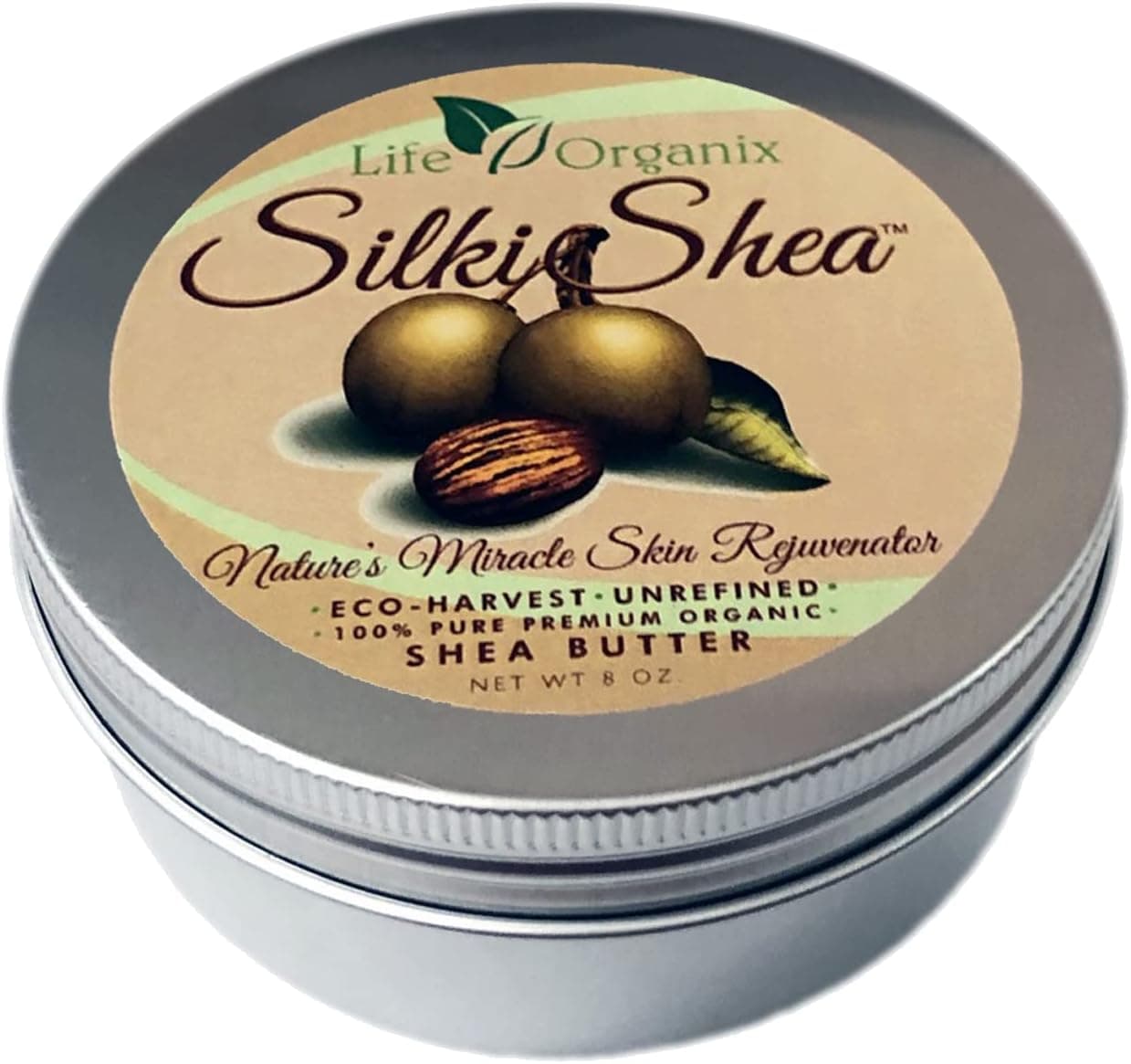 Nilotica Shea Butter Raw Organic 100% Pure Unrefined & Naturally Whipped - Nature's Ultra-Nourishing Skin Revitalizing Balm - Softens, Repairs, Renews, & Protects Skin & Hair - 8oz