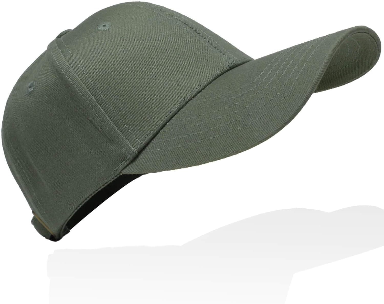 Tinya Baseball Cap Men Women: Plain Sports Solid Adjustable Ladies Ball Hats Olive