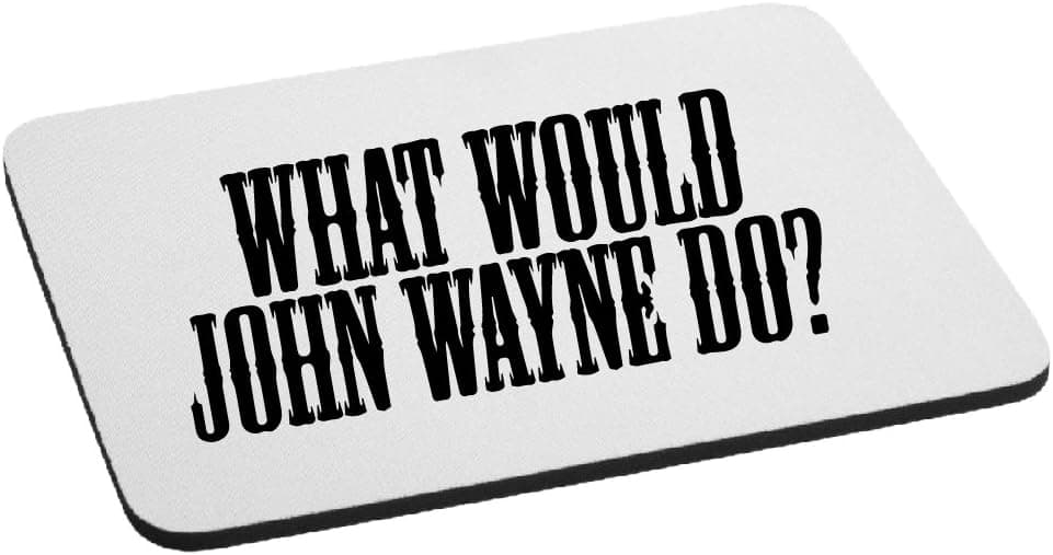 What Would Wayne Do? Mouse Pad - Black