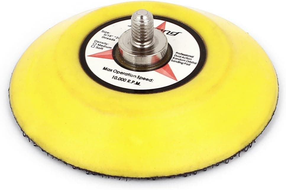 uxcell 3" Hook and Loop Backing Pad Sanding Polishing Backer Plate with M6 Thread for Sander Polisher Buffer
