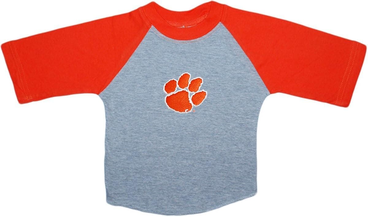 Clemson Tigers Baby and Toddler 2-Tone Raglan Baseball Shirt