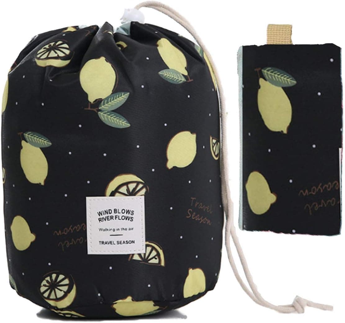 2 PCS Small Makeup Bag for Purse Drawstring Makeup Bag Organizer Large Travel Makeup Bag for Women Cute Makeup Bag Kawaii Makeup Bag Scrunch Sac Makeup Bag