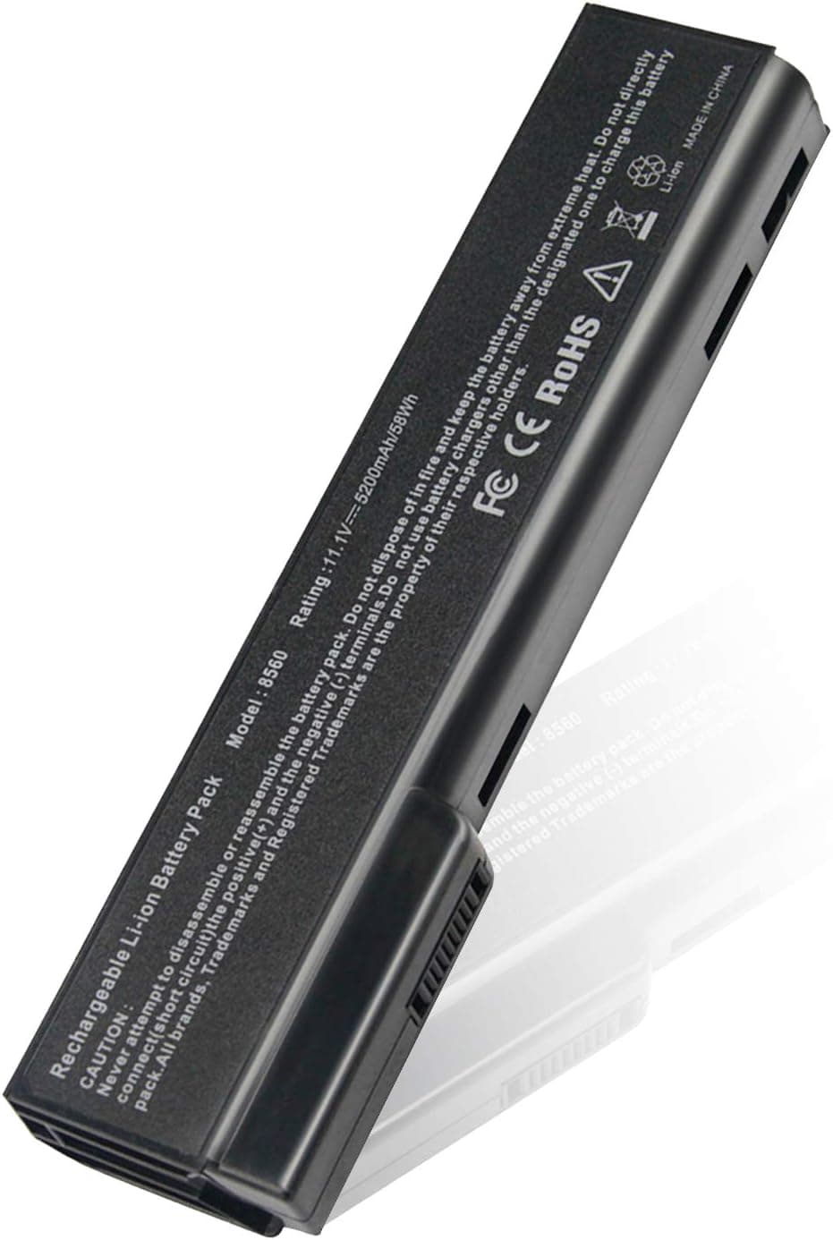 628666-001 628668-001 CC06 Laptop Battery for HP Elitebook 8470P 8570P 8460P 8560P 8460W 8470W,Probook 6460B 6465B 6470B 6475B 6560B 6565B 6570B 6360B [11.1V 5200mAh 6Cell]