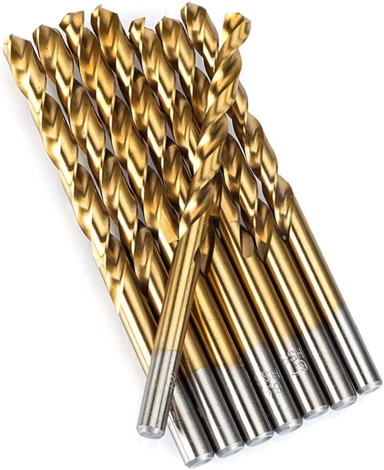 HUHAO 10PCS Small Metal Drill Bit for Steel 2.9mm Shank and Cut Diameter HSS Micro Twist Drill Bits for Aluminum Iron Wood
