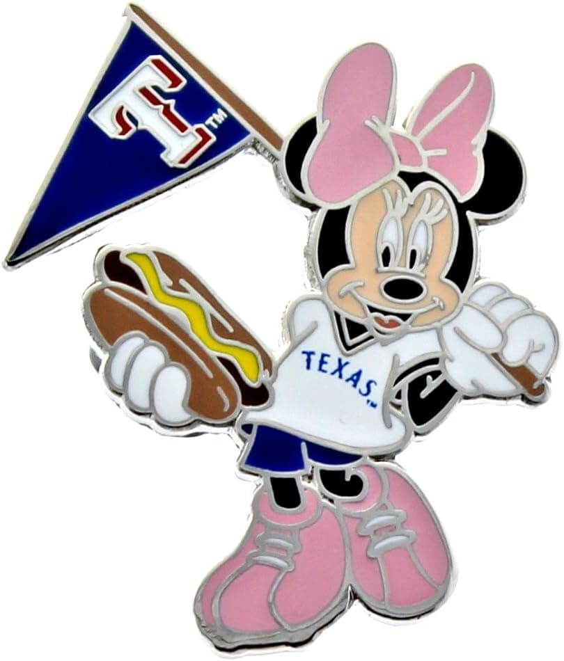 MLB Texas Rangers Disney Minnie Collectible Trading Pin