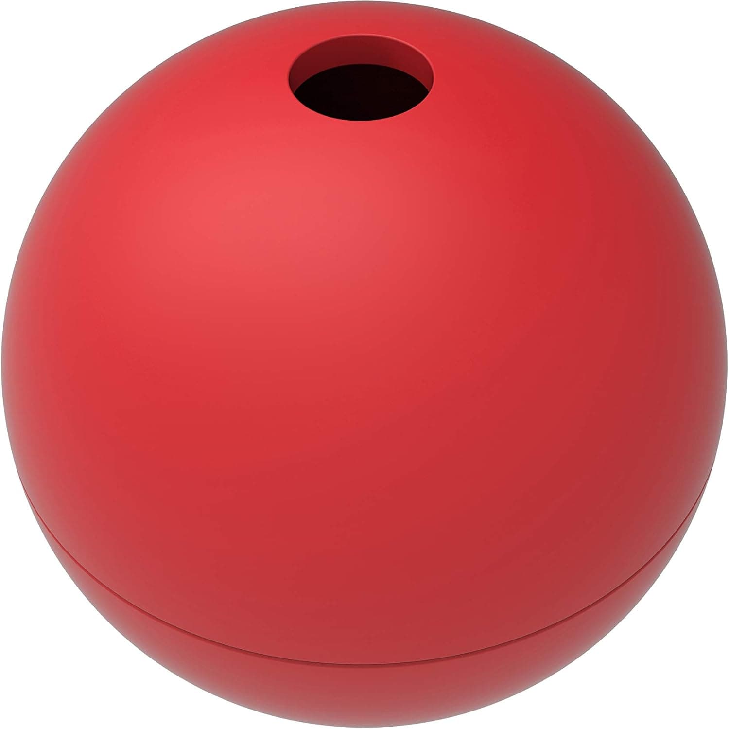 [Promotions]Silicone spherical cup, large 2.35 inch ice hockey; suitable for whiskey and cocktails; BPA free (1, Red)