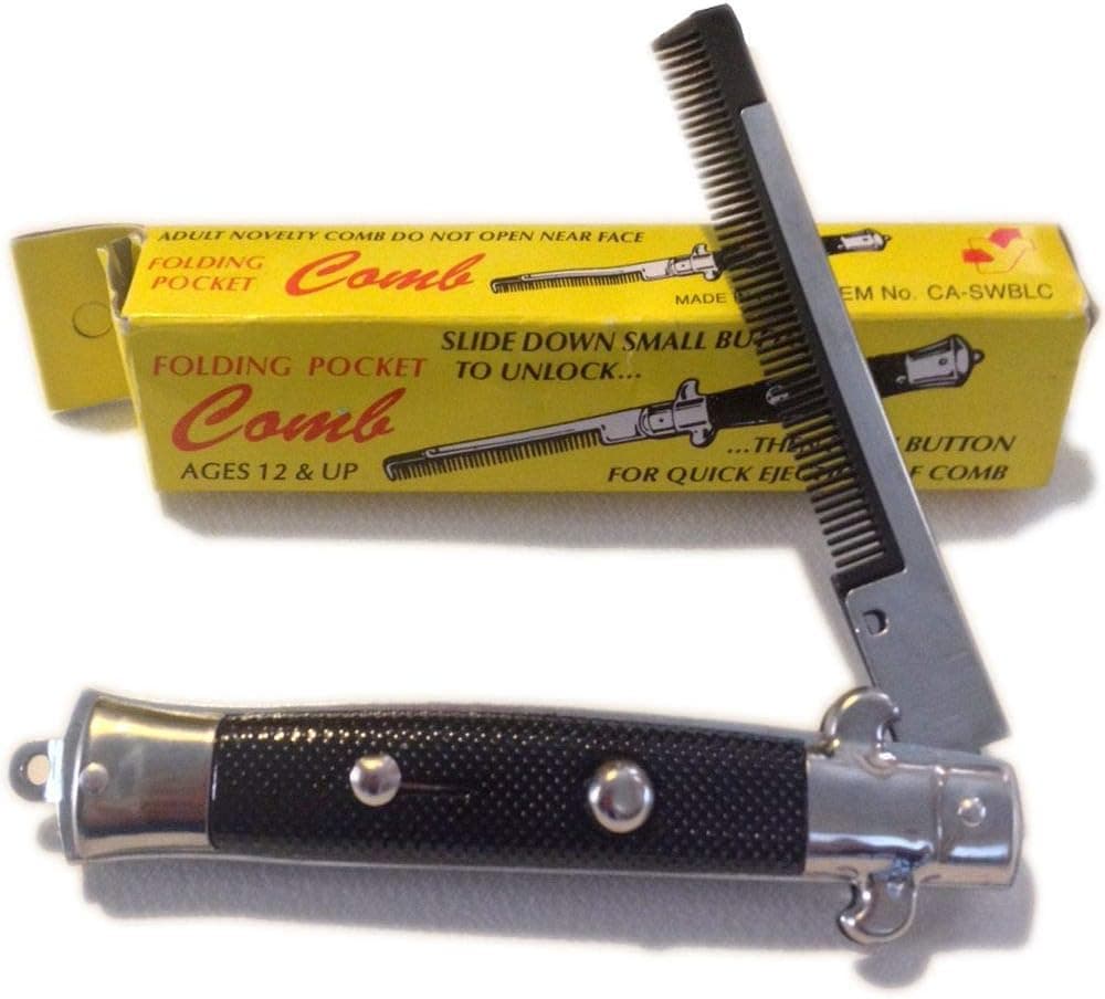 Push Button Pocket Comb Fake Switch Blade Folding Knife BUY 2 GET 1 Free!!