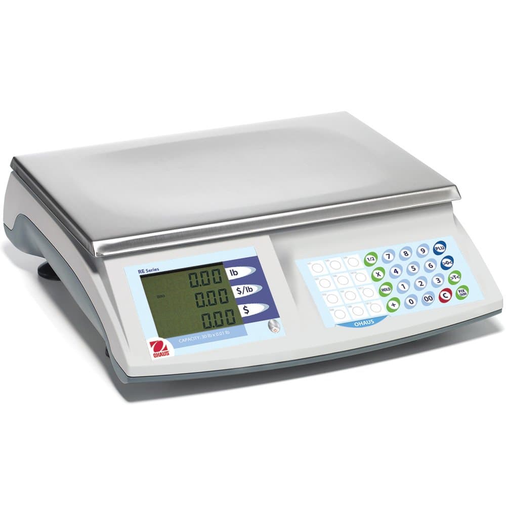 Ohaus Stainless Steel NTEP Certified RE Standard Price Computing Scale, 60lbs x 0.02lbs