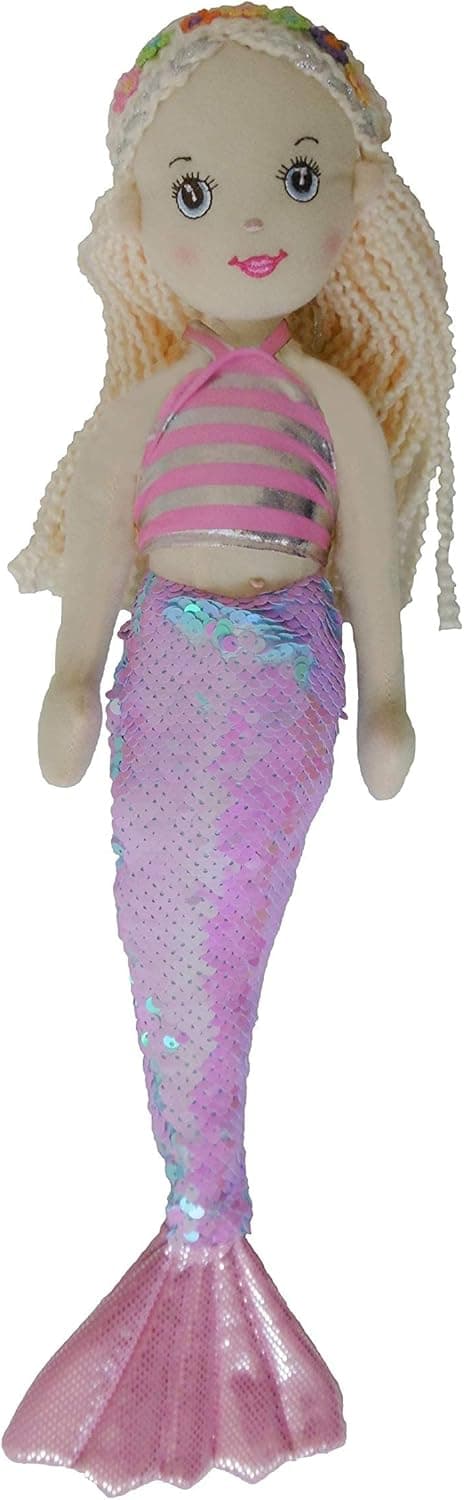 Mermaid Doll Pink Sequins Color | Mermaid Plush | Soft Toy Premium Quality | 18''