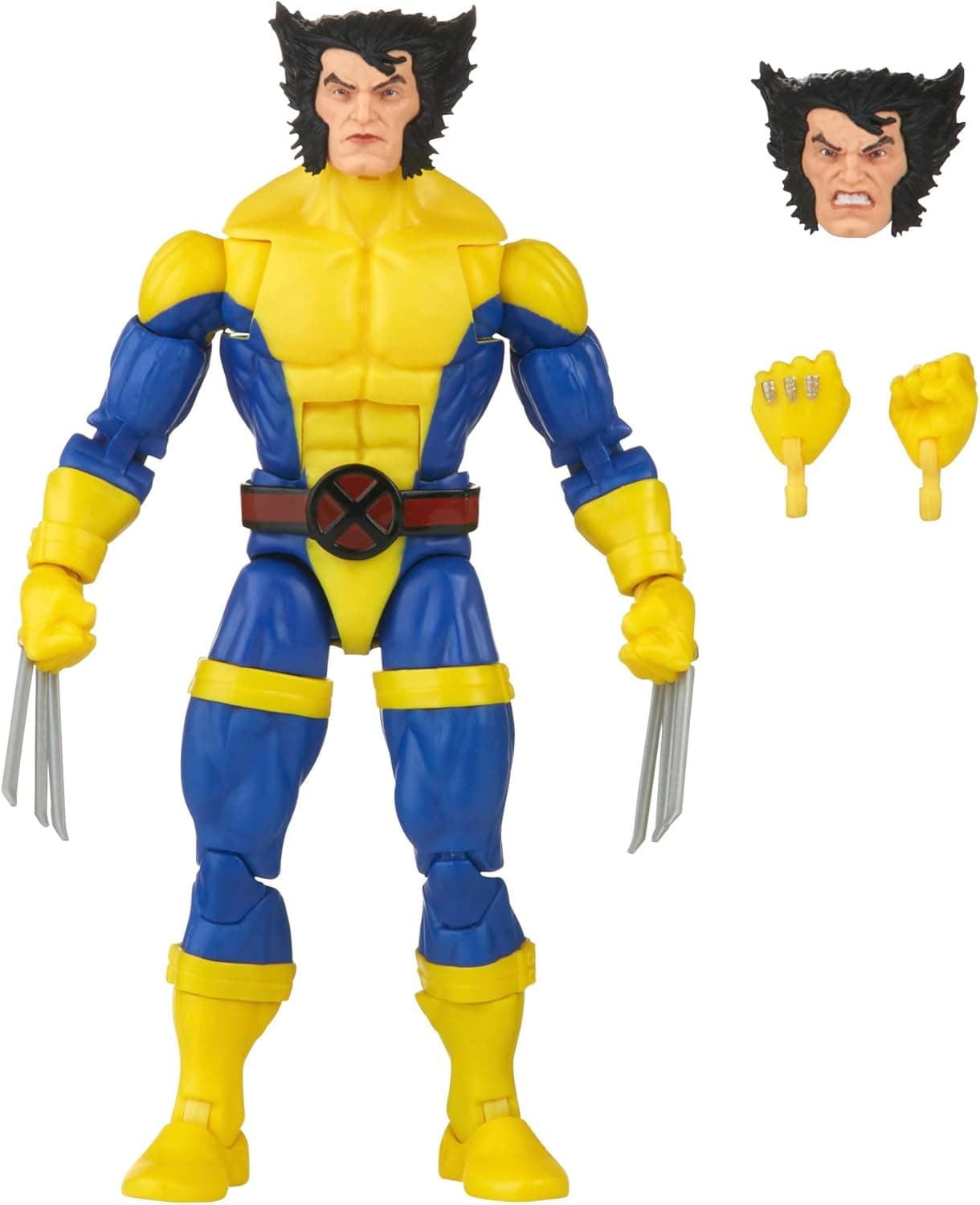 Marvel Legends Series X-Men Classic Wolverine 6-inch Action Figure Toy, 4+ Years, 3 Accessories