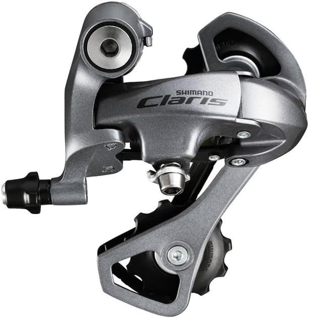 SHIMANO RD-2400 8-Speed Claris Rear Derailleur with SS Short Cage, Silver
