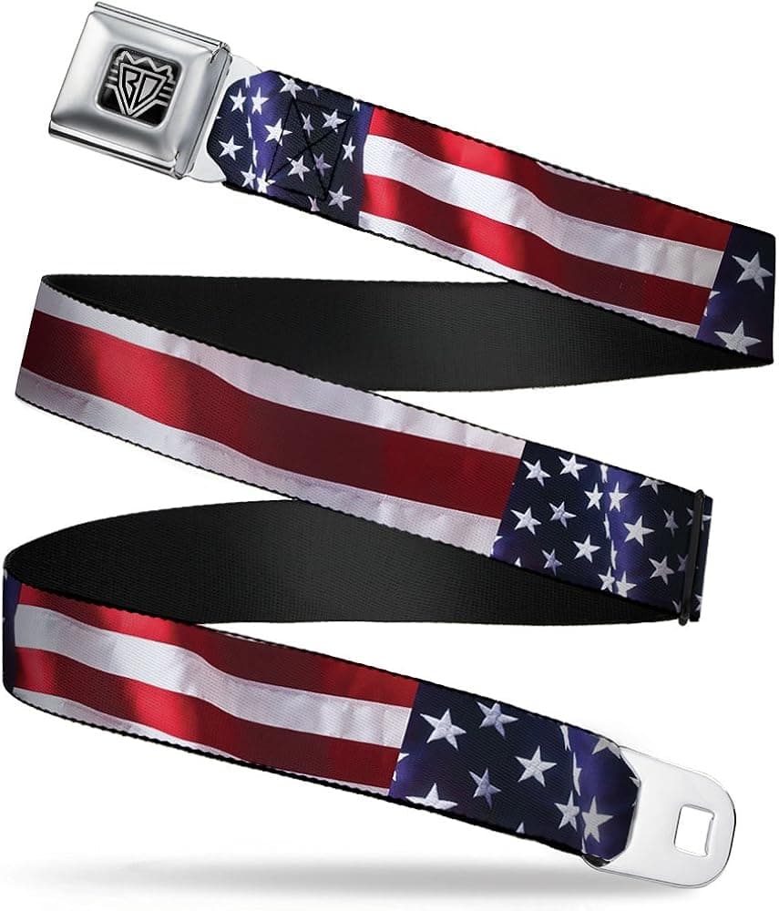 Seatbelt Belt - American Flag Vivid C/U X-LARGE