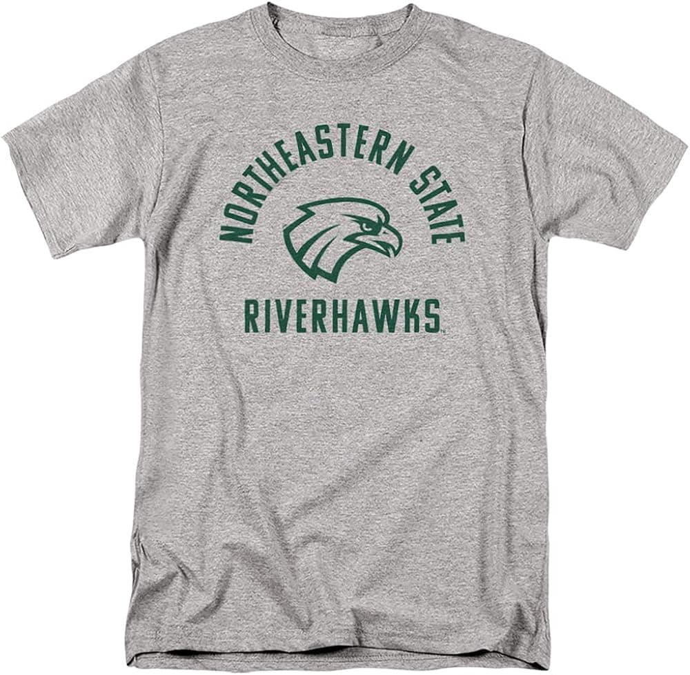 Northeastern State University Official One Color NSU Riverhawks Logo Unisex Adult T Shirt