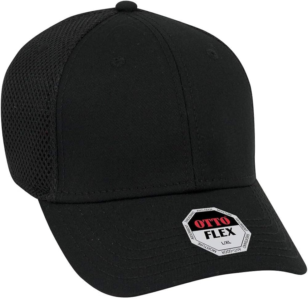 OTTO Flex Cotton Twill Air Mesh Back 6 Panel Low Profile Baseball Cap