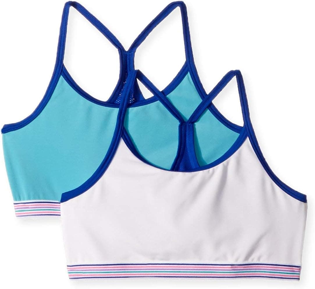 Hanes Girls' Big Comfort Flex Fit Seamless Thin Strap Racerback 2-Pack