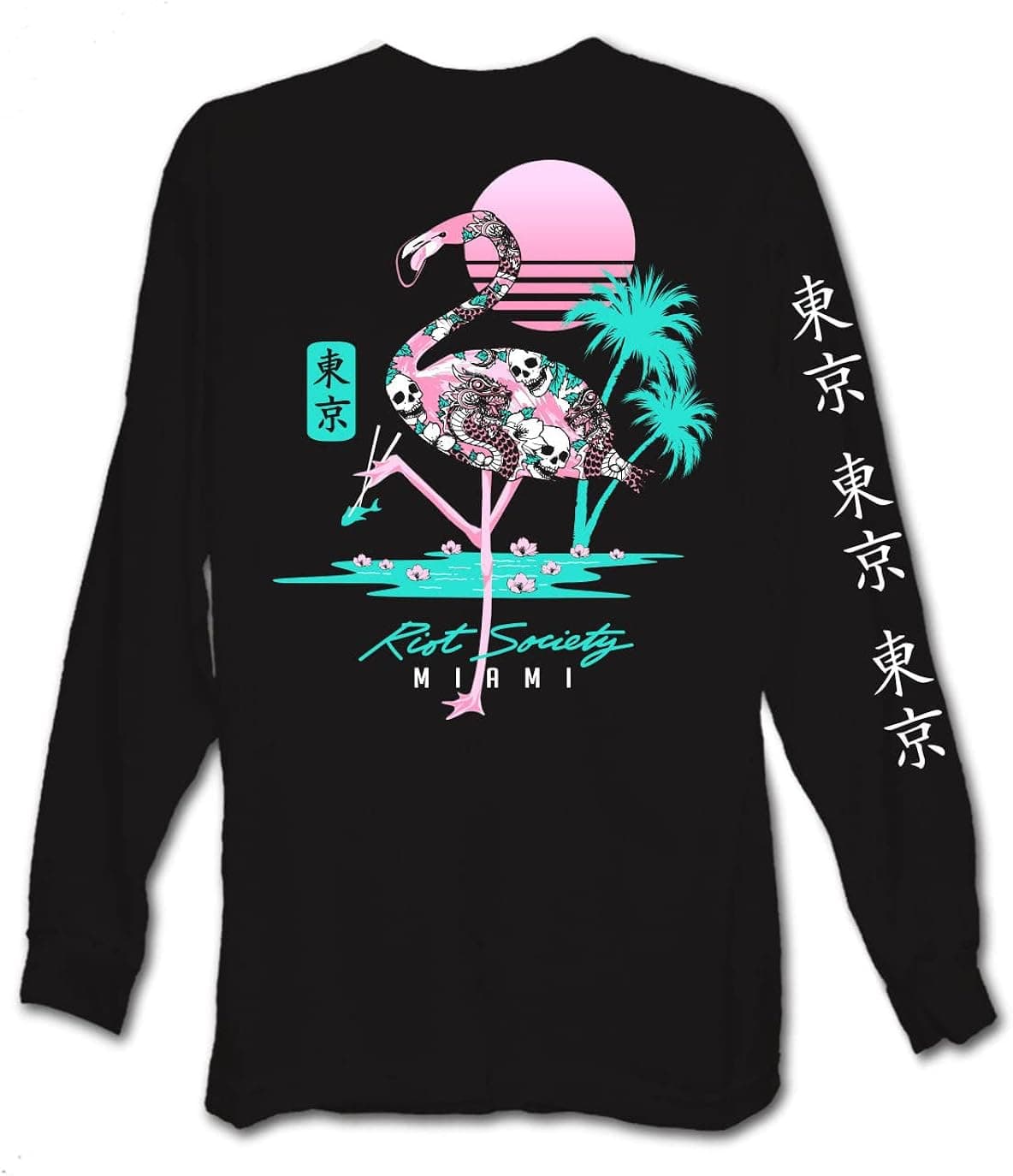 Riot Society Men's Long Sleeve Graphic and Embroidered Fashion T-Shirt