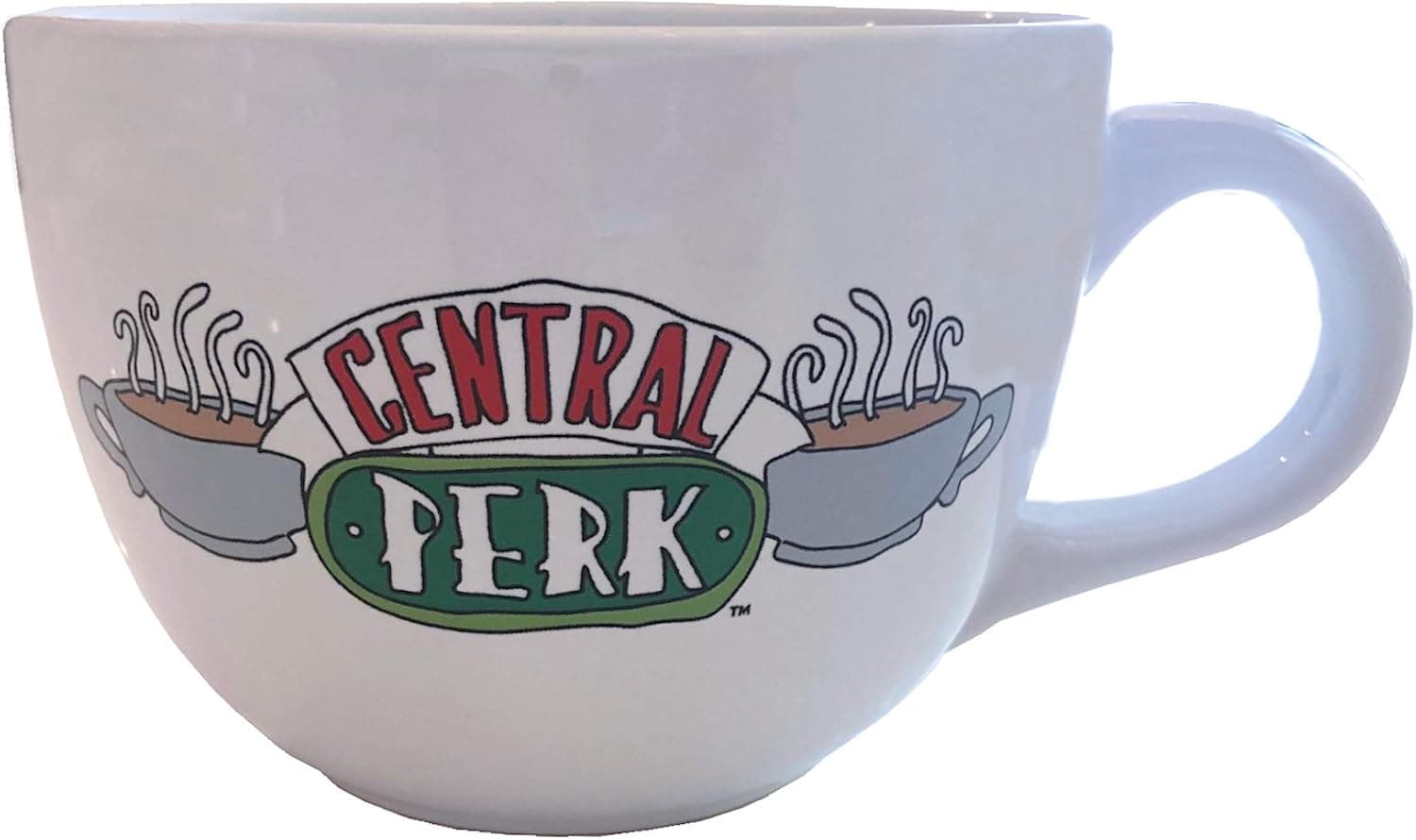 Friends Central Perk Oversized Ceramic Coffee Mug - Dishwasher and Microwave Safe - 20 Ounce