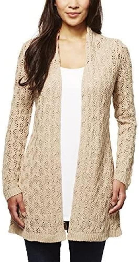Leo & Nicole Pointelle Cardigan for Women