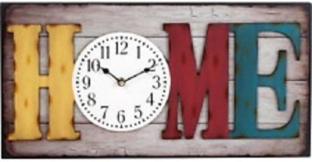 Better Homes and Gardens 20" Big Rectangle Home Wall Clock