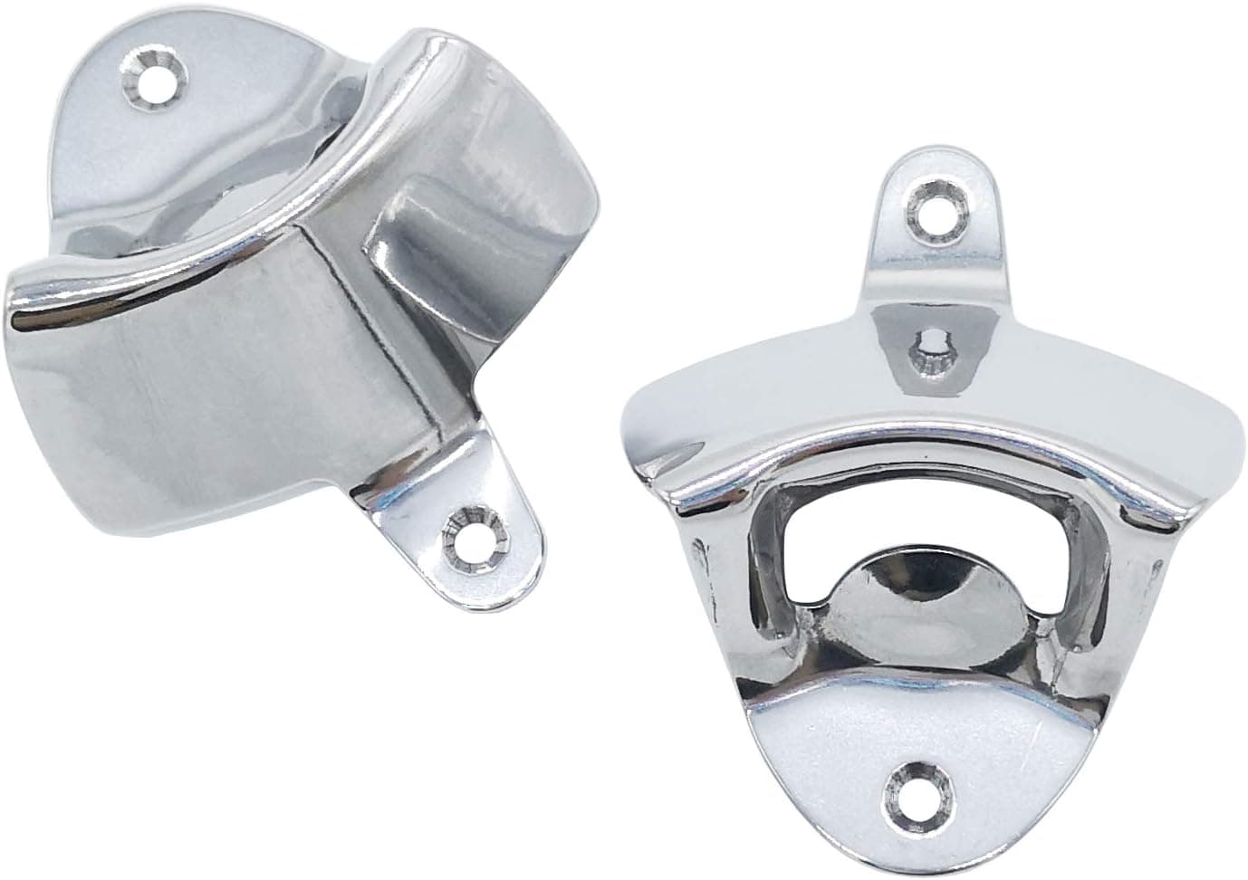 Wall Mount Bottle Opener, 2 PACK Stainless Steel Beer Bottle Opener by Latomex