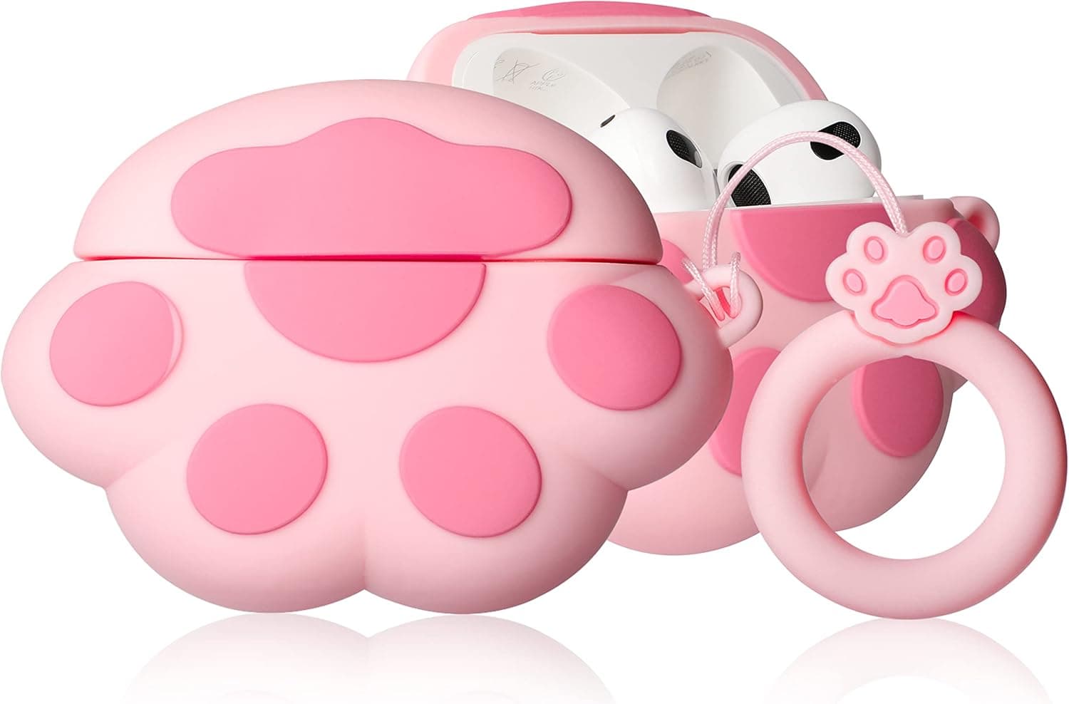 Mulafnxal for Airpods 3 3rd Generation Case Cute 3D Lovely Unique Cartoon for Airpod 3 Silicone Cover Fun Funny Cool Design Fashion Cases for Boys Girls Kids Teen for Air pods 3 (2021) (Cat Claw)