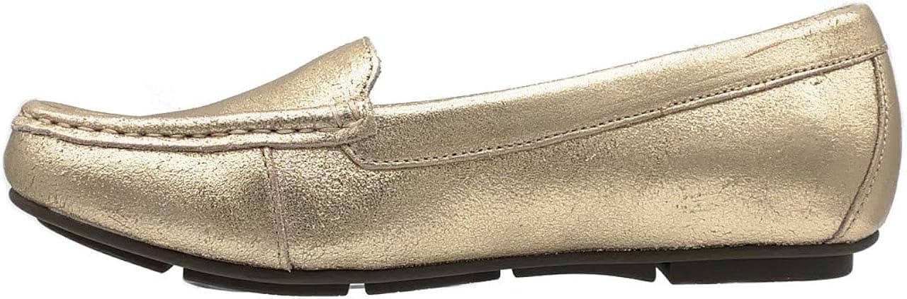 Vionic Women's Debbie - Driver Moccasin Flats with Concealed Orthotic Arch Support