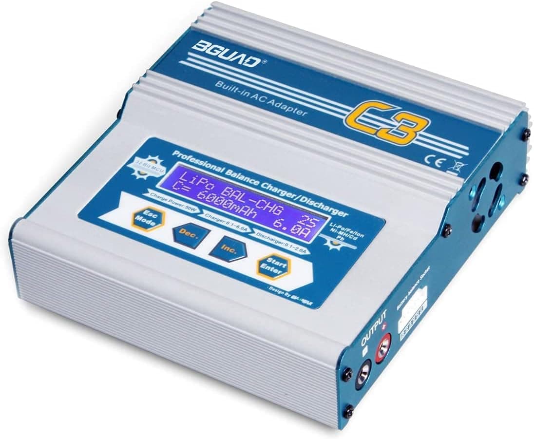 AC/DC 50W 6A Balance Charger for NiMH/NiCD/LiPO/Li-Fe/LiHV Battery Packs