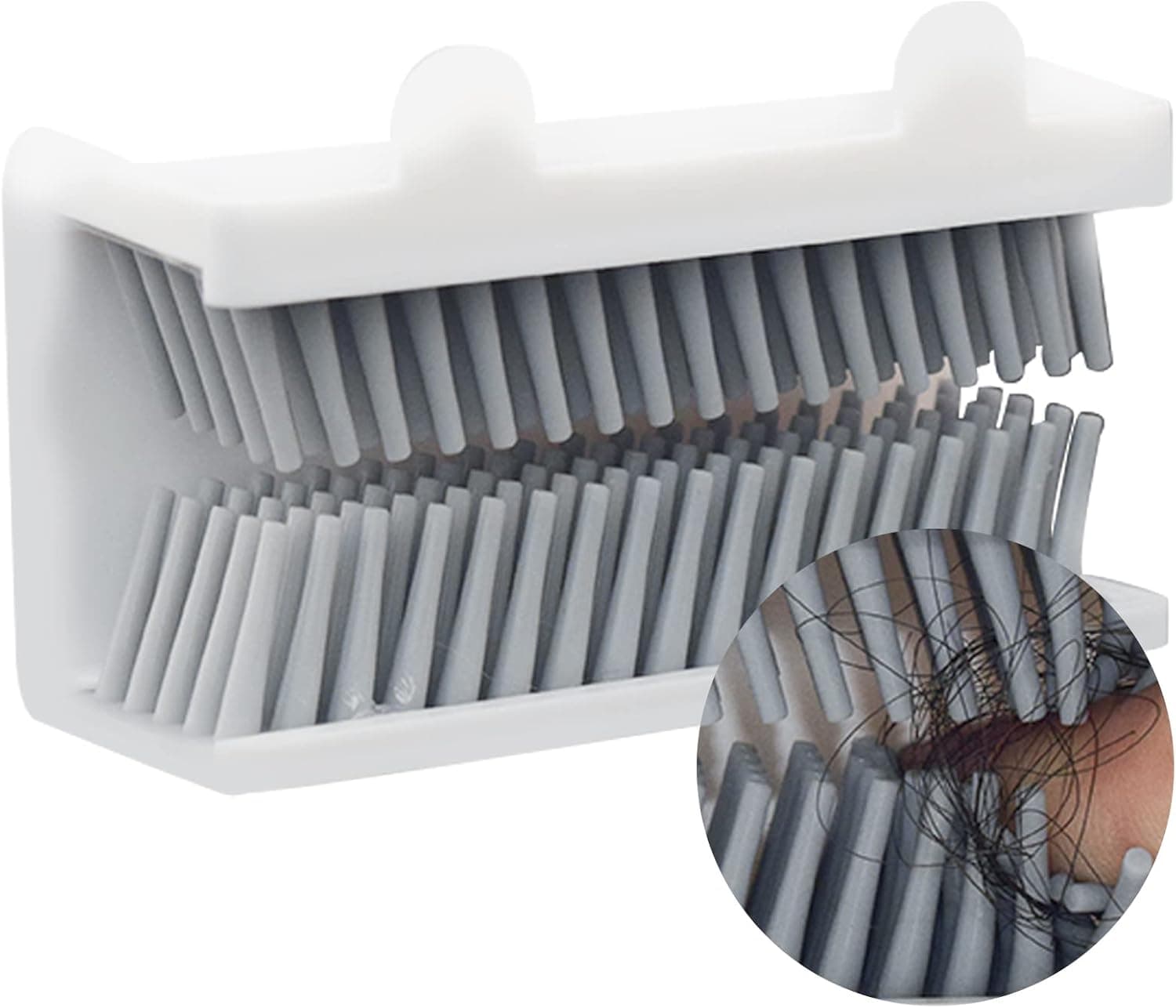 Shower Hair Catcher- Wall Hair Collector, Snare, and Drain Protector for Bathroom,Wall Mount Hair Trap (White)