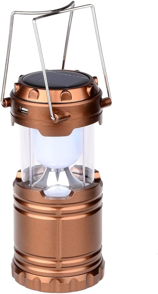 Hatori LED Solar Lantern Outdoor Batteries Powered Hanging Camping Lights - Emergency Charging Bank for Android