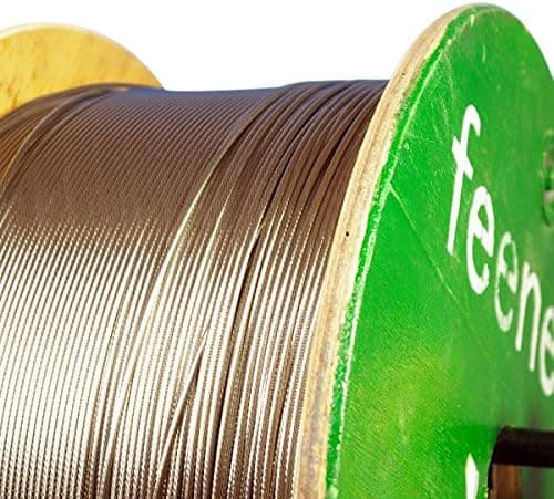 Feeney 5500 1X19 Stainless Steel T316 Cable, 1/8" X 500' Reel