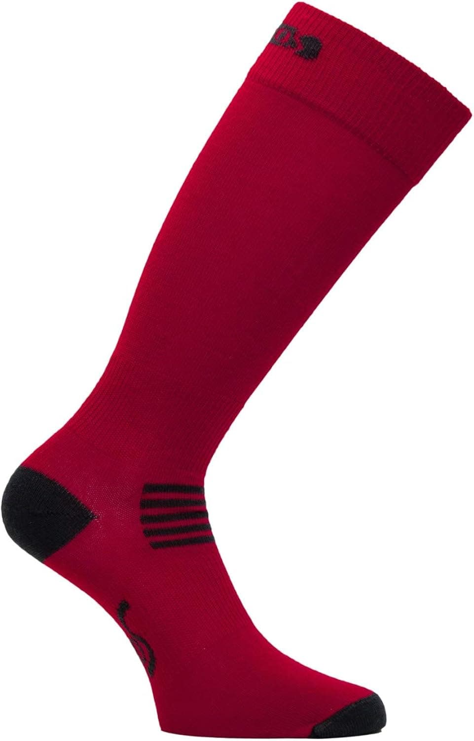 TravelSox Ski Super Lite Light Weight Over the Calf Sock, Black, Small