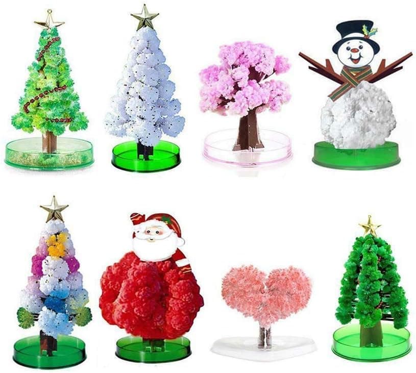 HAU Filler Magic Growing Christmas Tree Funny Funny Crystal Gift Toy Stocking - Novelty Kit for Kids Funny Educational and Party Toys (Snowman)