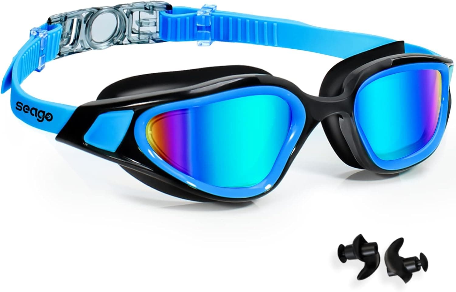 Seago Polarized Swim Goggles No Leaking Anti Fog UV Protection, Swimming Goggles for Adult Men Women Youth