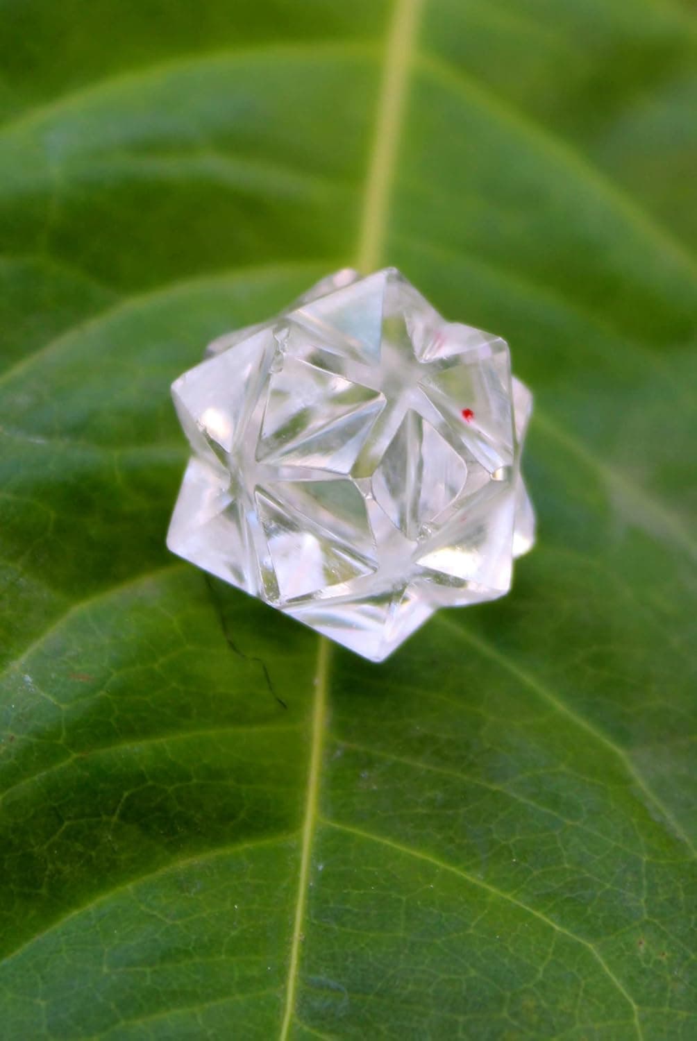 Jet Genuine Crystal Quartz 20 Point Star Merkaba, Chakra Radionic Platonic Pranic Brazilian Power Protection Vastu Healing