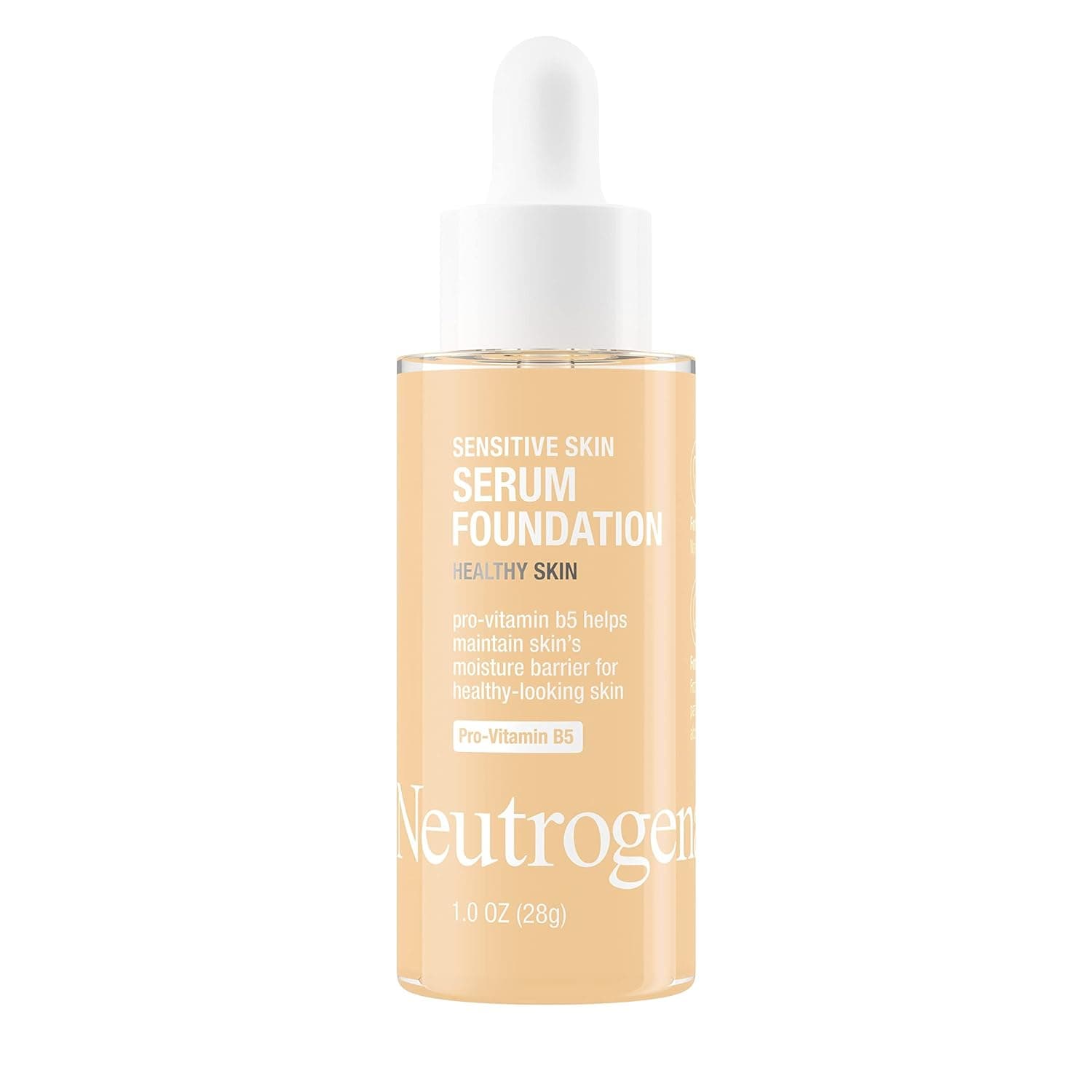 Neutrogena Healthy Skin Sensitive Skin Serum Foundation with Pro-Vitamin B5, Color Correcting & Pore Minimizing Liquid Foundation & Face Serum, Buildable Coverage, Light 03, 1 oz