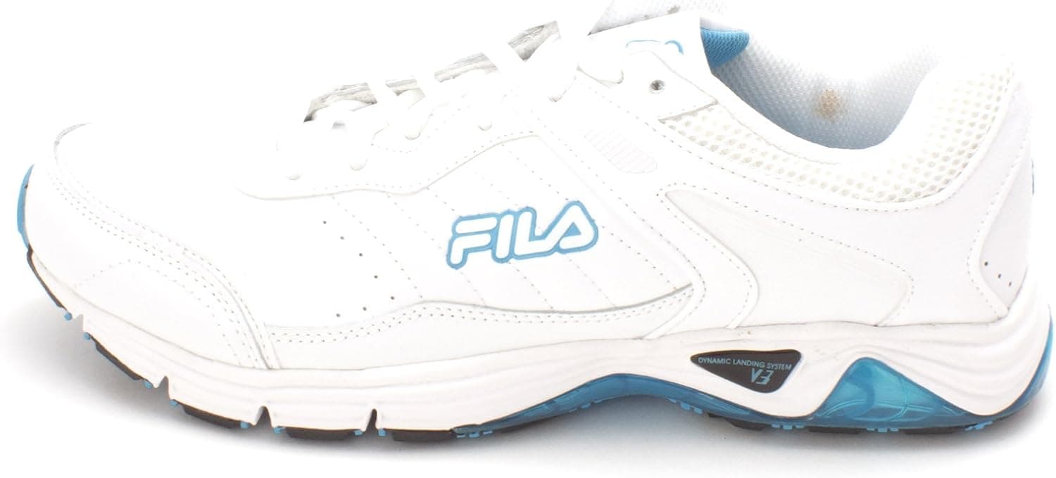 Fila Womens Memory Cool Sport Fitness Walking Shoes White 9 Medium (B,M)