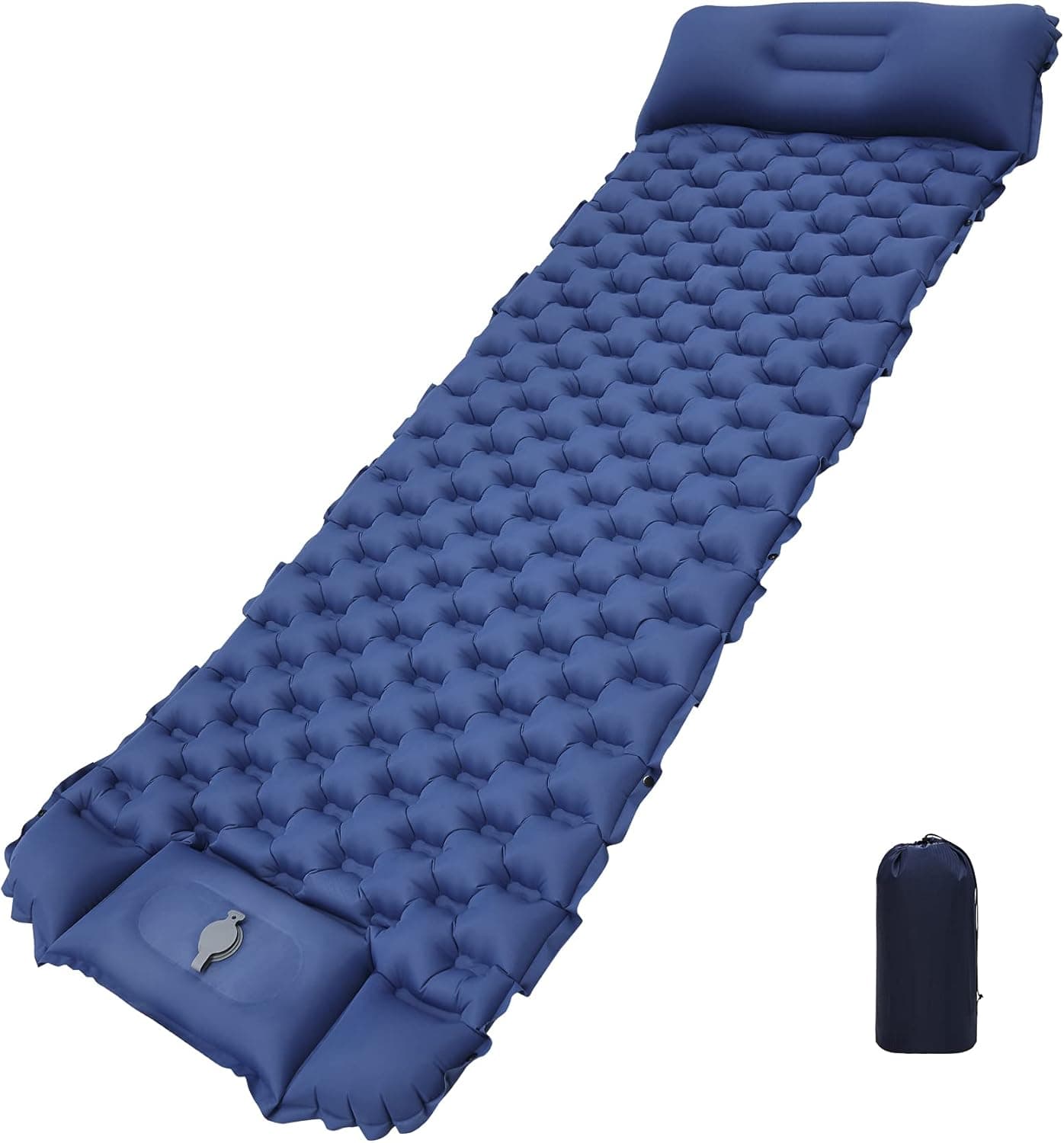 QETTO Camping Sleeping Pad Mat,Waterproof Durable Self Inflating Sleeping Bed,Lightweight Backpacking Pad for Hiking Traveling (Twin)