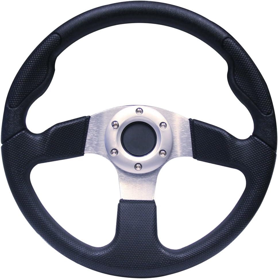 PF12070PKG 13" Inch EZGO Steering Wheel | Black (RXV with Black Adapter)